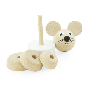 Wooden Stacking Puzzle Mouse - Hobbs