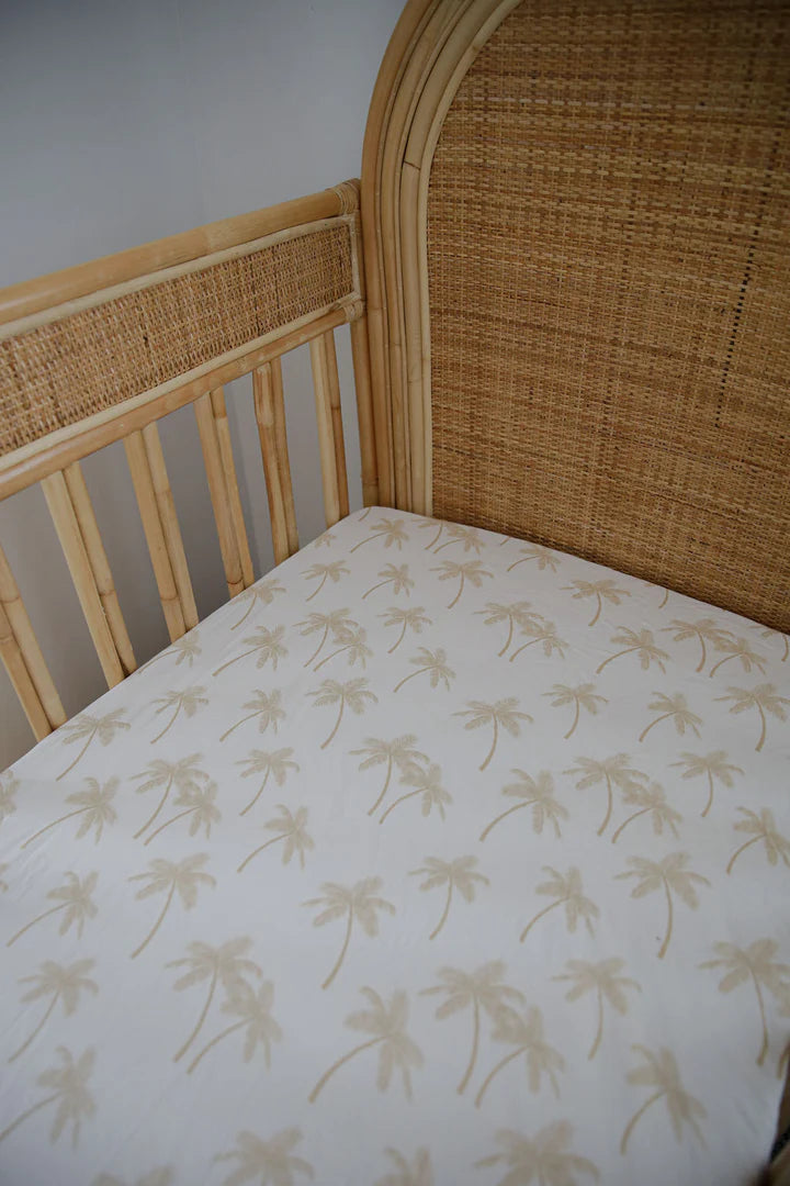 Organic Nursery Linen - Palm Tree
