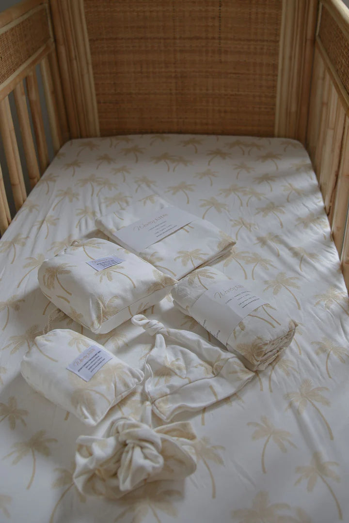 Palm tree online crib sheet