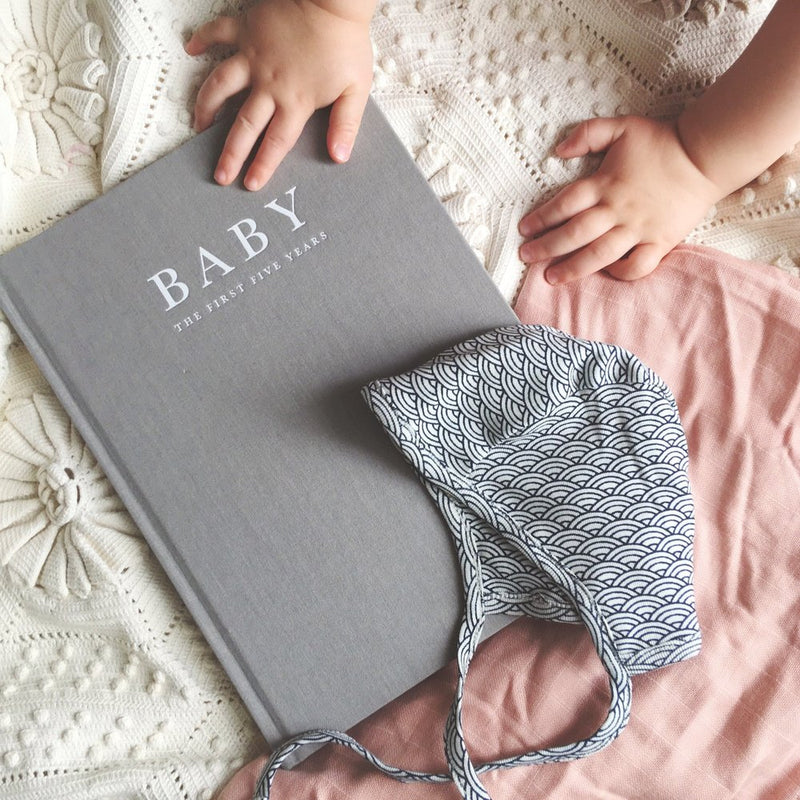 Baby Journal - Birth to 5 Years - Grey